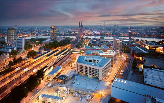 Luftaufnahmen der MesseCity Köln